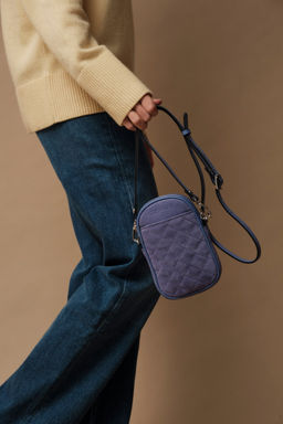 Сумка замшевая Azaro 30832 сиреневый закат