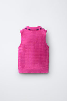 TOP POLO OCHOS PENN  / Rosa fl?or - Zara фото 2
