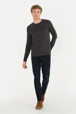 Мужской антрацит мелангианский велосипедный велосипед Неожиданная скидка в корзине - U.s. polo assn фото 4