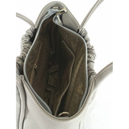 Сумка женская искусственная кожа ADEL-285, 3отд.2внут.карм. плечевой ремень, серый св флотер 259823 - Adelia фото 3