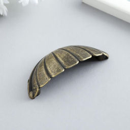 Цена за 2 шт. Ручка для шкатулки металл Лепестки бронза 7,6х3,8х1,5 см