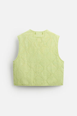 FADED PRINT QUILTED GILET - Zara фото 7