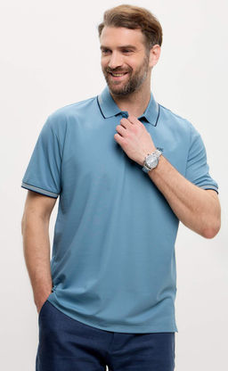 Поло муж. F511-07-065 l.blue - Fine joyce фото 8