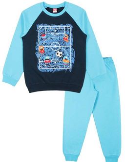 CRB wear/CAK 5395 Пижама для мальчика, голубой-темно-синий/Ex.Cherubino