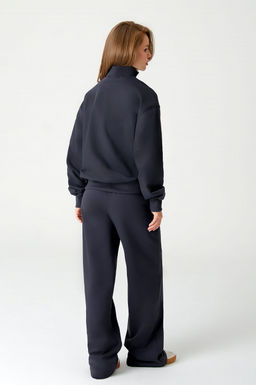 Арт. 2-542/2 Костюм женский с брюками 44-50 (4 шт) Цвет:Антрацит - Калинка фото 4