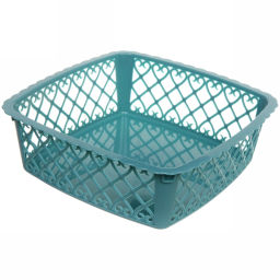 Цена за 3 шт. Сухарница пластиковая "Астория" 23*23*7,5см, морская волна