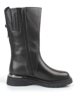 ZA4226M BLACK Сапоги зимние женские (натуральная кожа, натуральный мех, натуральная байка)