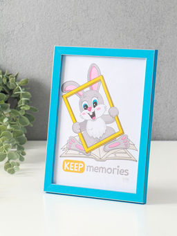 Фоторамка пластик "Акварель" 15х21 см, лазурный(пластиковый экран) 10559053