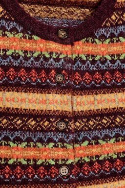 CROPPED JACQUARD KNIT CARDIGAN - Zara фото 8