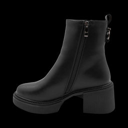 Ботинки из натуральной кожи на меху РМ-091-1 черные - Sport фото 3