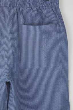 TRENDYOL MAN Mavi Regular Fit Gofre Dokulu Cizgili Yazl?k Sort & Bermuda TMNSS25SR00001 - Trendyolmilla фото 11