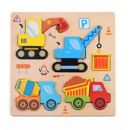 Пазл-вкладыш "Строительная техника"