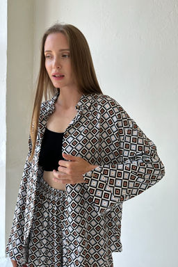 Костюм женский SET001/13/Серый, черный, белый - M&G all natural фото 4