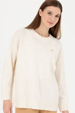 Женский свитер цвета экрю - U.s. polo assn фото 3