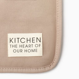 Набор кухонный Этель Kitchen, цвет бежевый, варежка-прихватка 18×29 см, прихватка 19×19 см