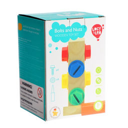 Lucy&Leo LL298 Брусочек "Болты и гайки" (дерево) /40