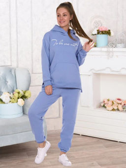 Вирджиния(голуб) костюм , 70% хлопок, 30% ПЭ