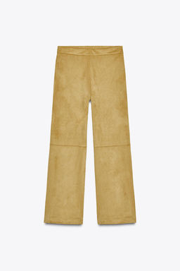 FAUX SUEDE TROUSERS - Zara фото 16