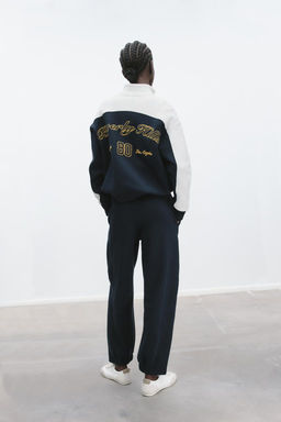 EMBROIDERED NUMBER PLUSH TROUSERS - Zara фото 4