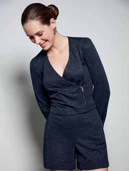 CONTE LJ 2426 Жакет женский dark blue-silver