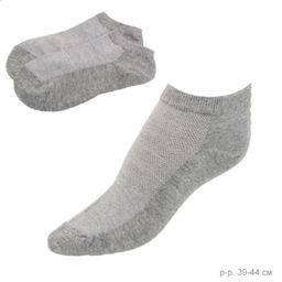 Носки мужские р. 39-44 / D566 /уп 12/100/1200/серые ОДНА ПАРА