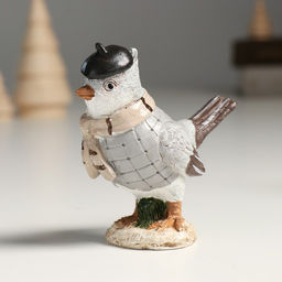 Цена за 2 шт. Фигурка полистоун «Птенчик в жилете и берете; колпаке», 9×5×9 см, МИКС
