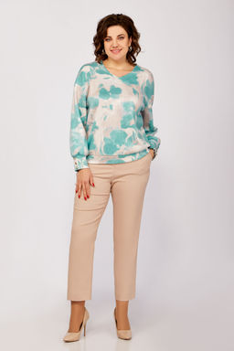 Блуза Swallow 803.2 черный+серебряный узор фото 96