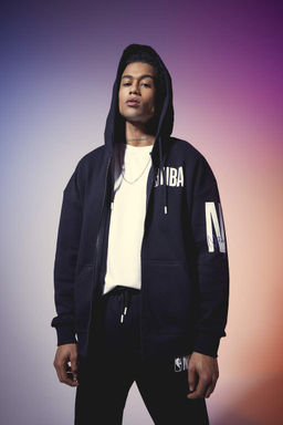 DeFactoFit толстовка на молнии с капюшоном и надписью NBA Oversize  фото 3