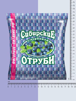 Отруби Сибирские ПШЕНИЧНЫЕ (с черникой), 200 г