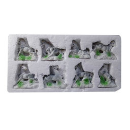 Лошадь символ 2026 года уп-8шт фарфор символ силы, мощи, достижения цели и победы 6см-7см