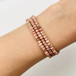 Бусины для украшений из Родохрозита (130 бусин)