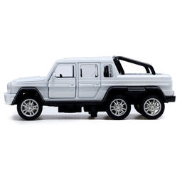 Машинка металлическая «Джип 6X6», 1:32, инерция, цвет белый