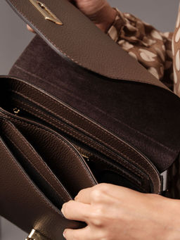 Сумка на плечо кросс-боди Azaro 31034 коричневый торф