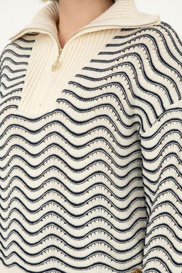 Женский кремовый свитер с v-образным вырезом Неожиданная скидка в корзине - U.s. polo assn фото 7