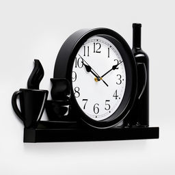 Часы настенные «Вино или кофе?», плавный ход, 26.5×40.5 см, циферблат 20 см