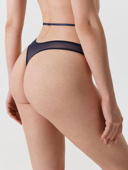 Infinity / Трусы стринги с высокой талией жен. Gaska темно-синий - Infinity Lingerie фото 4