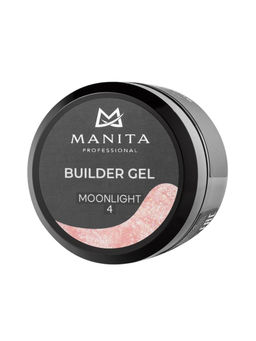 Manita Professional Гель моделирующий для ногтей с хлопьями юки / Builder Gel Moonlight №04, 15 мл