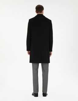 Siyah Slim Fit Palto - Pierre cardin фото 5