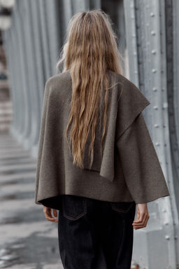 KNIT SCARF CAPE - Zara фото 4