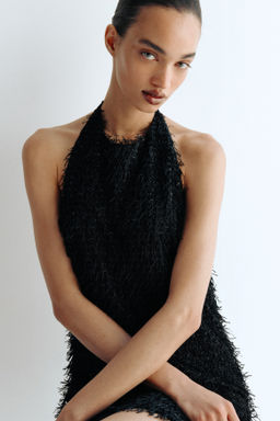 Vestido halter desflecado - H&m фото 7