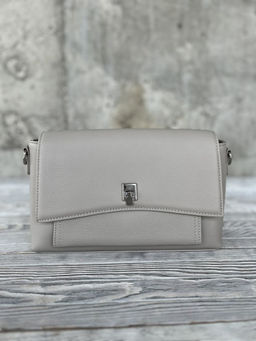 Женская кожаная сумка через плечо 8219 Св.Серый - Sergio valentini фото 2