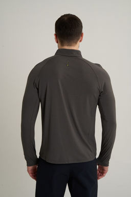Лонгслив half-zip Коричневый ANTA RUNNING LS Tee  фото 6