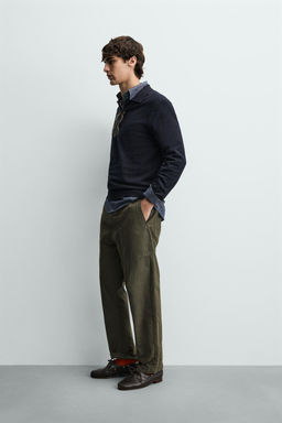 REGULAR FIT KNIT POLO SHIRT - Zara фото 4