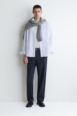 CAMISA DE POPEL?N DE ALGOD?N PIMA RELAXED FIT - H&m фото 12
