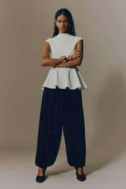 Top en punto roma con peplum - H&m фото 6