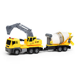 Машина "Экскаватор с бетономешалкой" в коробке