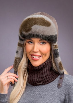 Ушанка хаки милитари