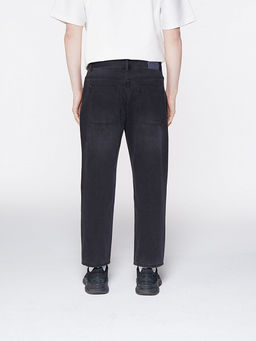 Всесезонные укороченные чёрные джинсы tappered - 0not1 фото 4