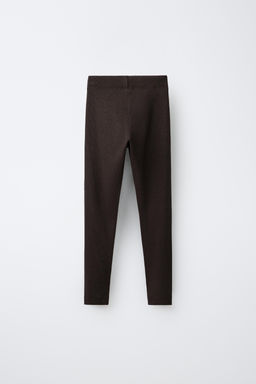 LEGGING RIB ETIQUETA / Marr?n - Zara фото 2