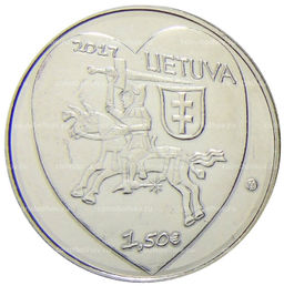 Монета 1,5 евро 2017 года Литва  Традиционные праздники Литвы  Ярмарка Казюкаса